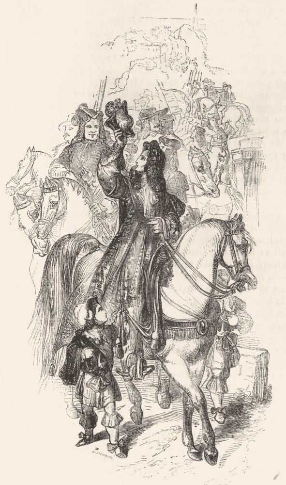 PORTRAITS. Roger de Coverley as Sheriff 1845 old antique vintage print picture